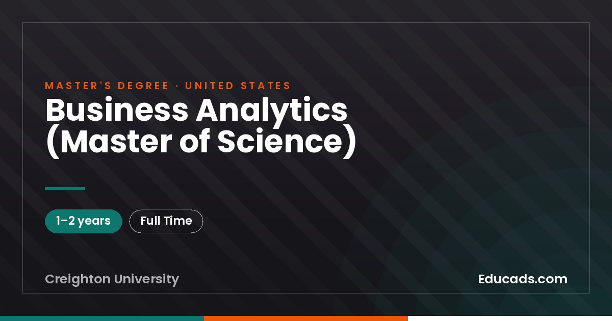 Business Analytics (Master of Science)