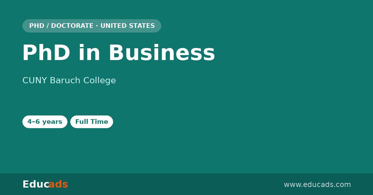 PhD in Business