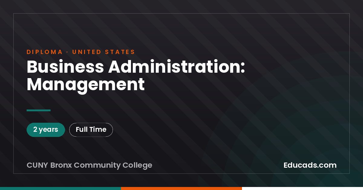 Business Administration: Management