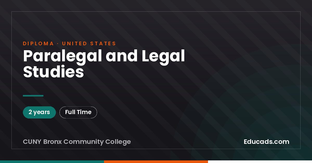 Paralegal and Legal Studies