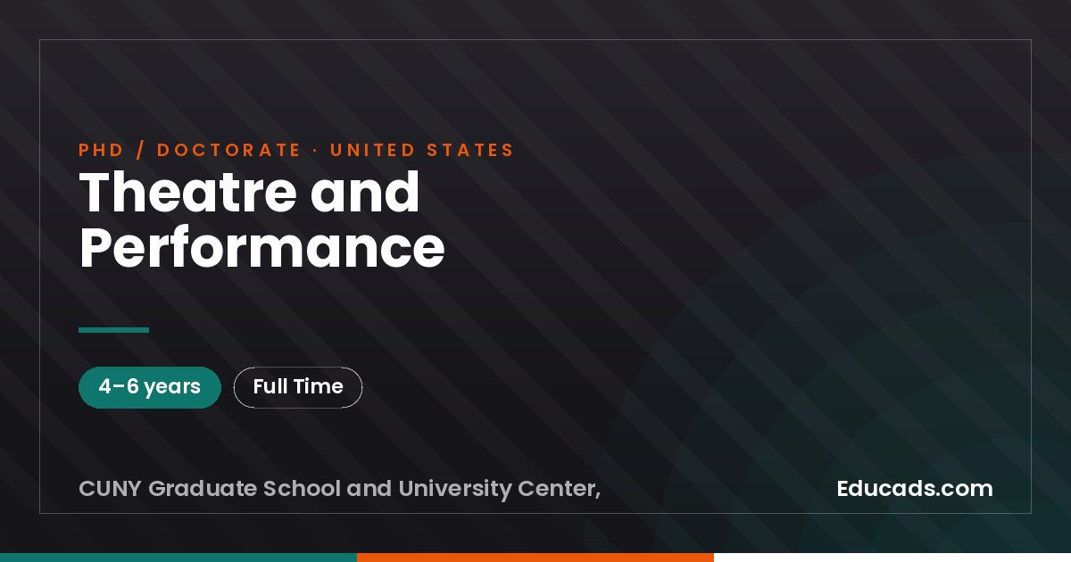 Theatre and Performance