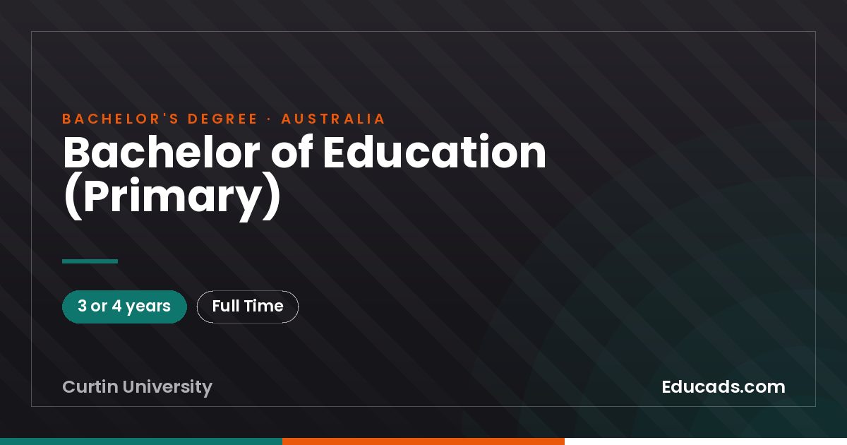 Bachelor of Education (Primary)