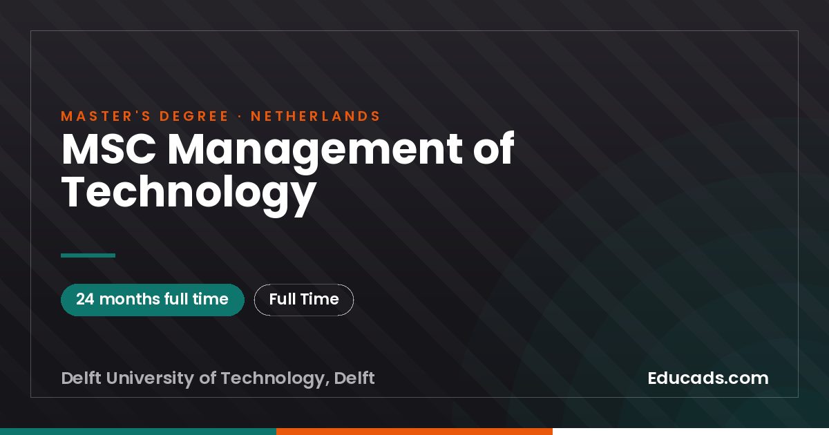 MSC Management of Technology