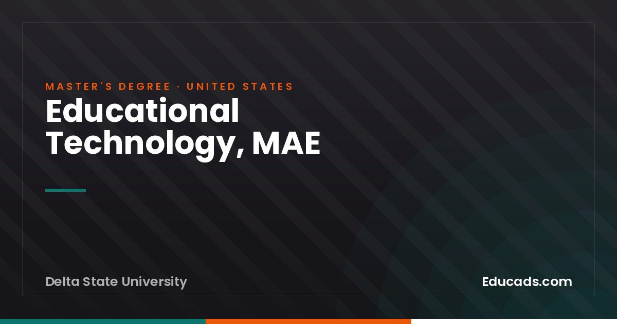 Educational Technology, MAE