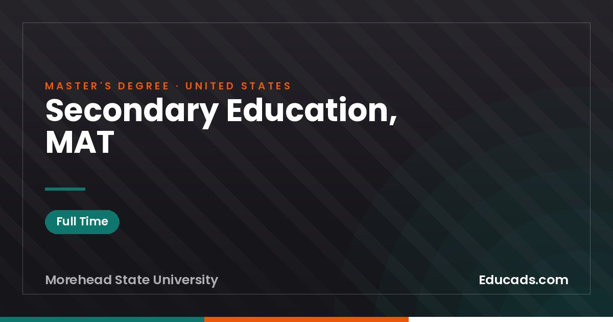 Secondary Education, MAT