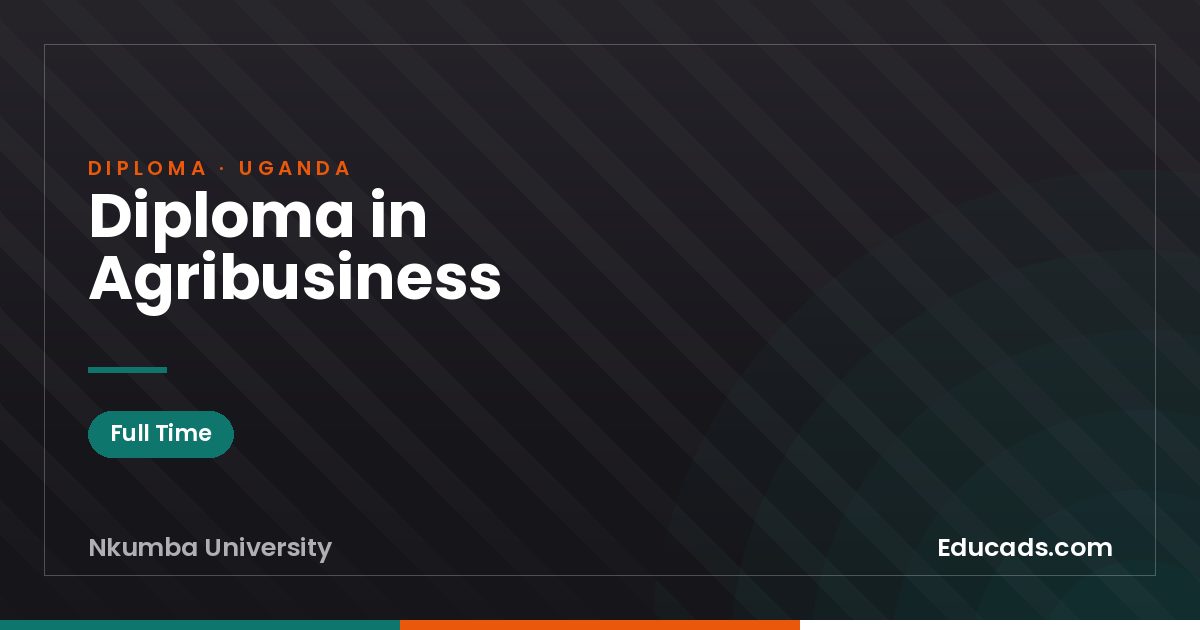Diploma in Agribusiness