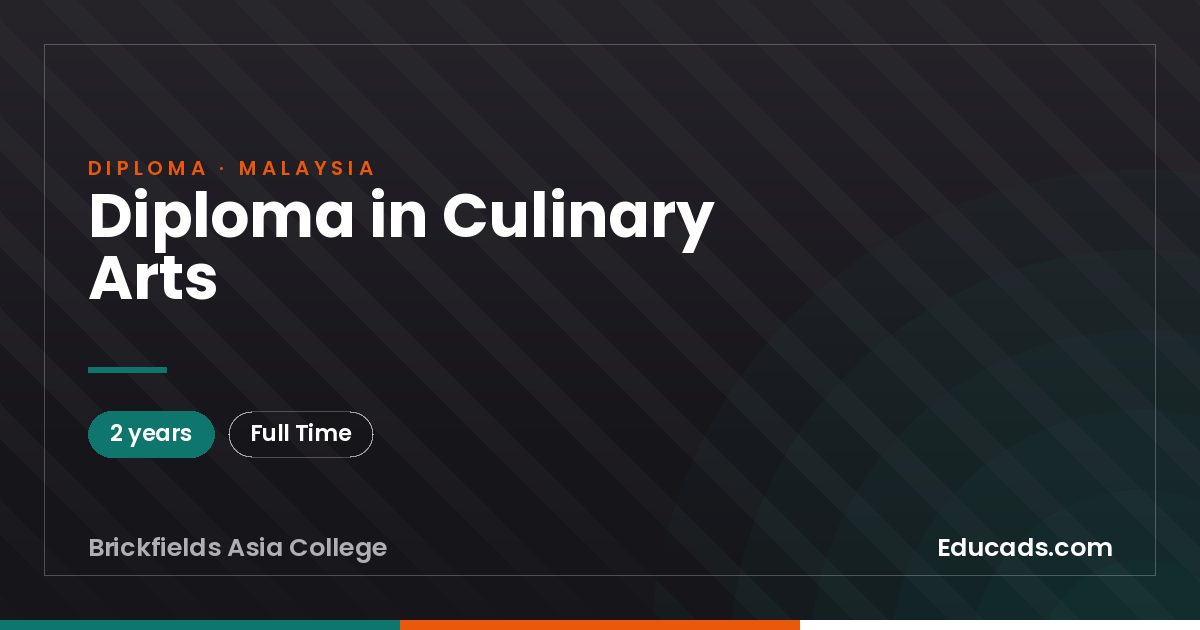 Diploma in Culinary Arts