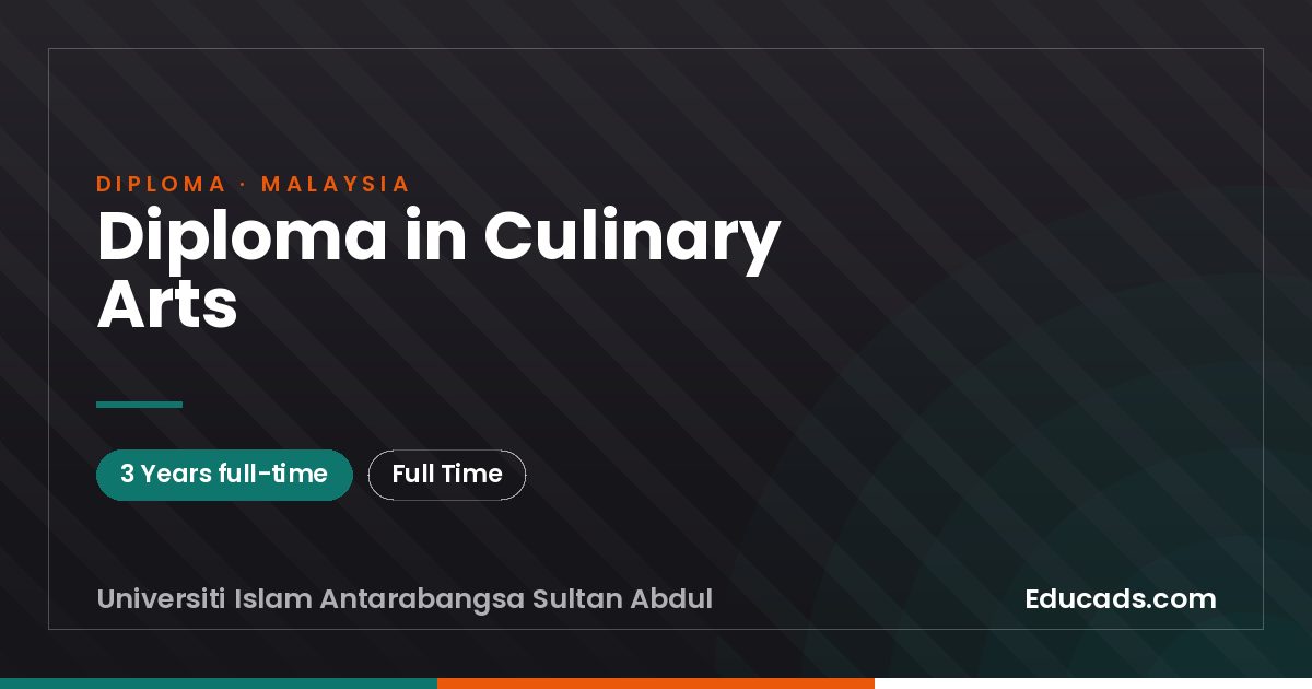 Diploma in Culinary Arts
