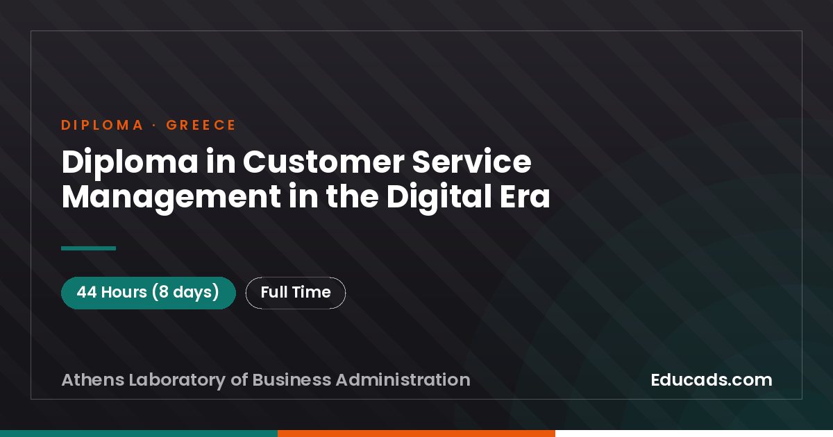 Diploma in Customer Service Management in the Digital Era