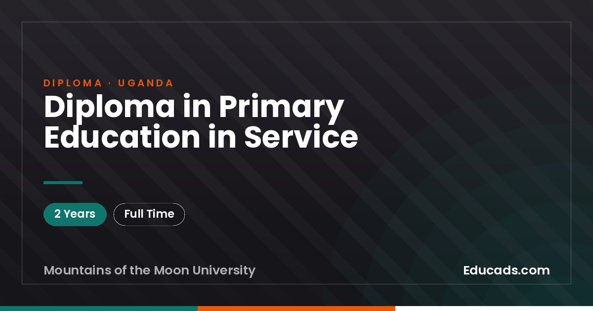 Diploma in Primary Education in Service