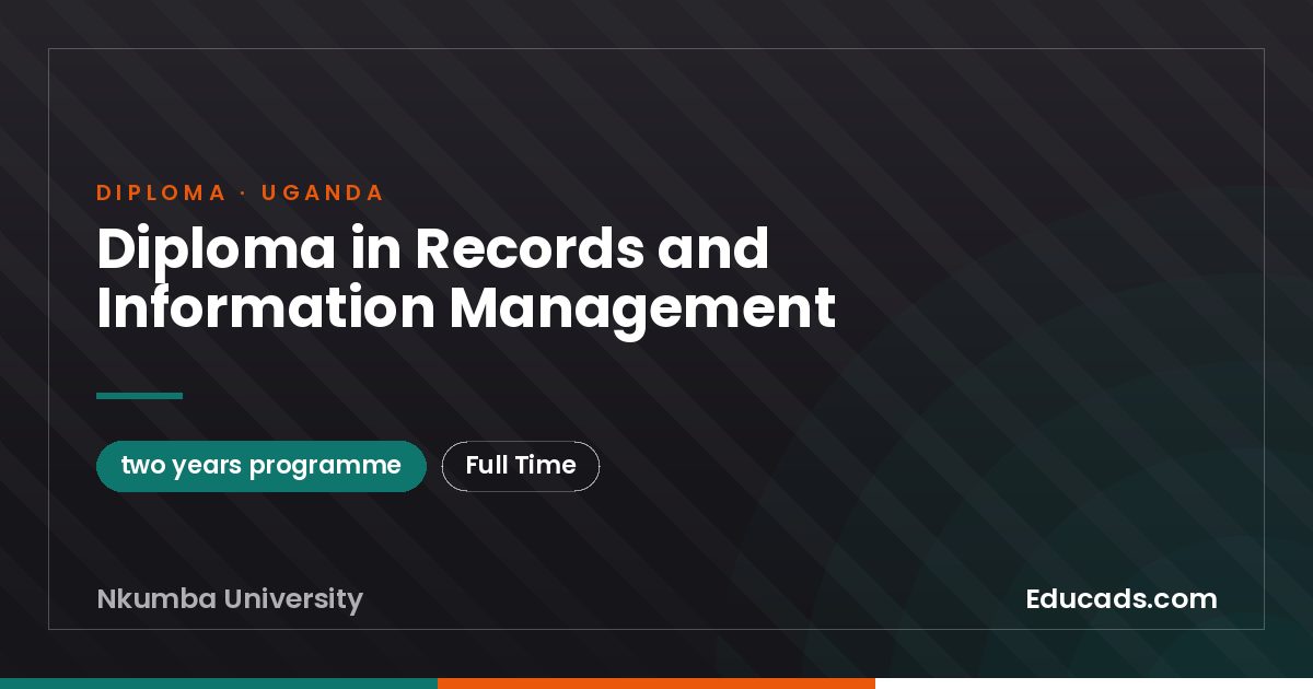 Diploma in Records and Information Management