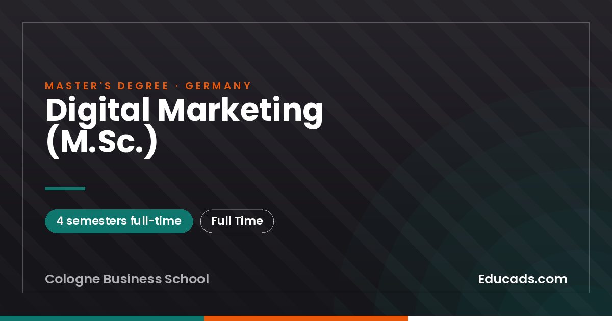 Digital Marketing (M.Sc.)