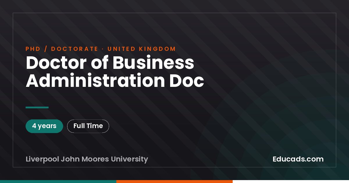 Doctor of Business Administration Doc