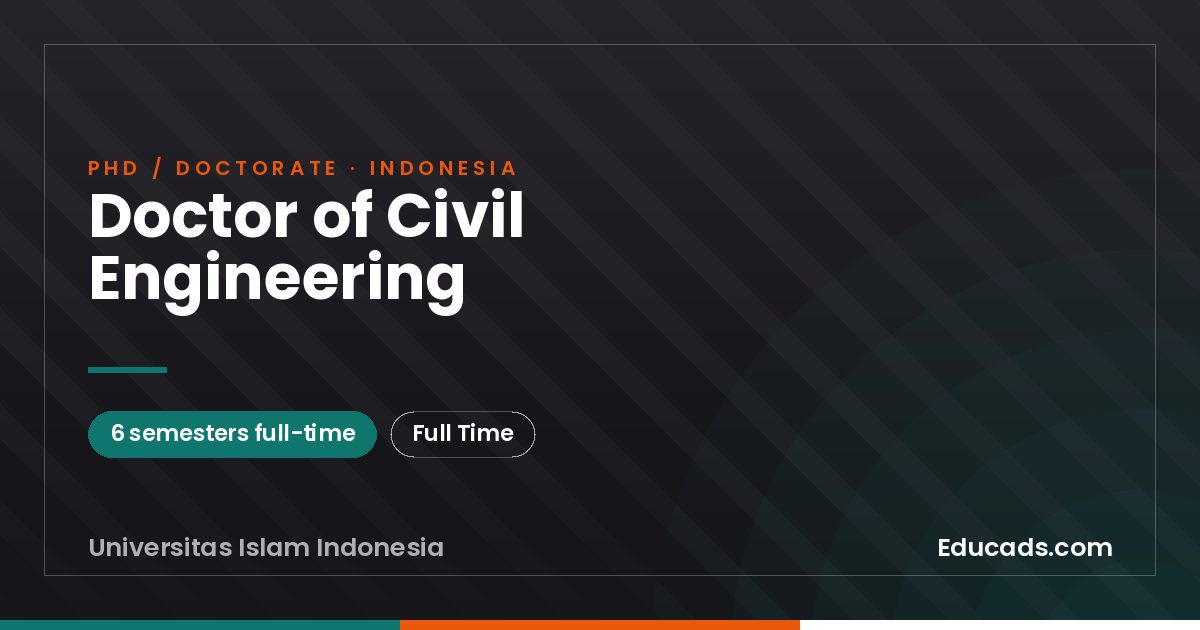 Doctor of Civil Engineering
