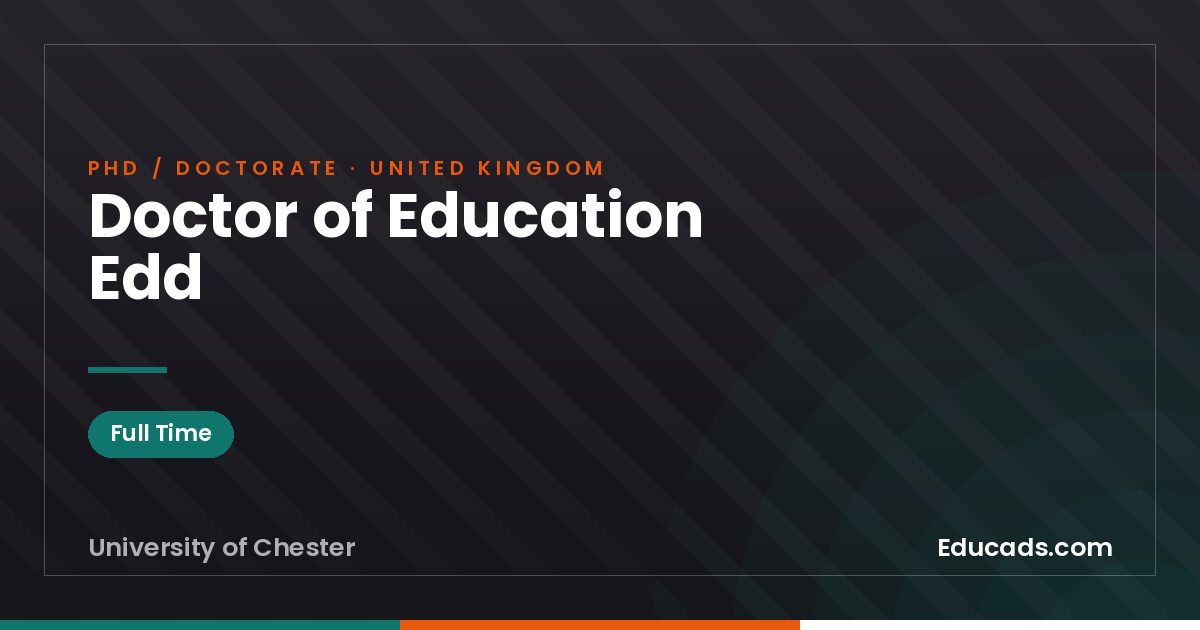 Doctor of Education Edd