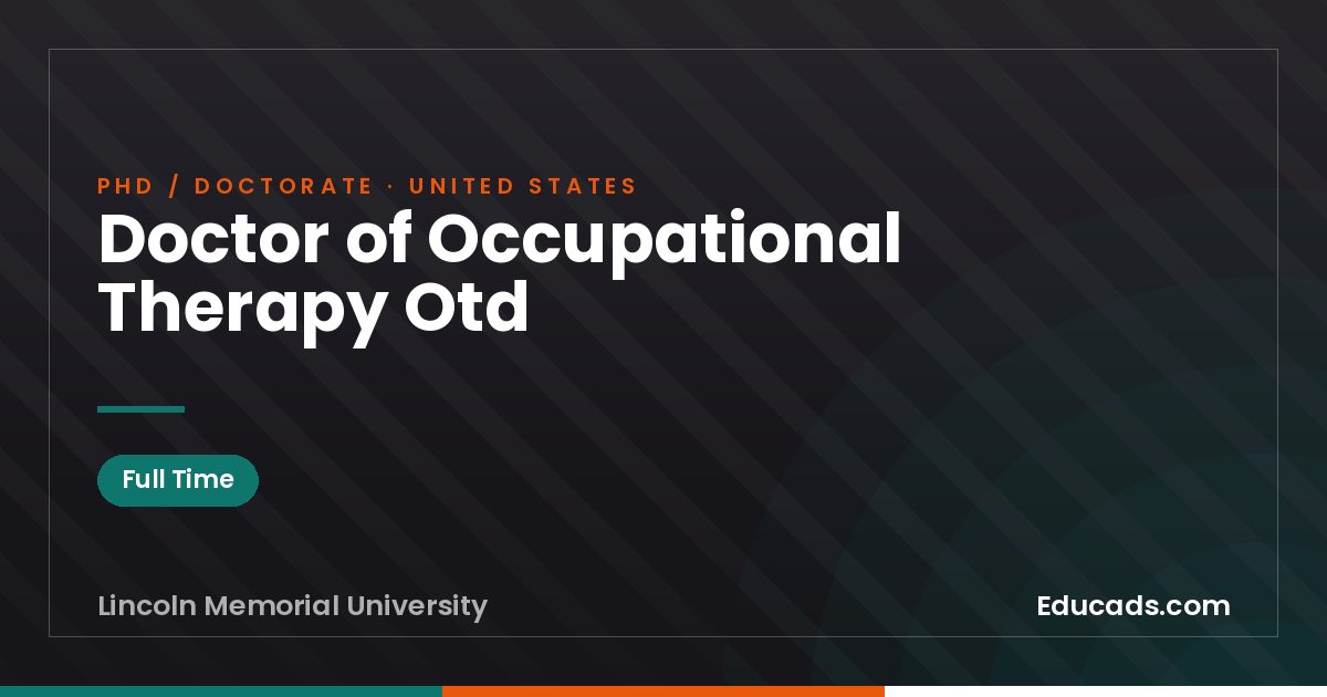 Doctor of Occupational Therapy Otd