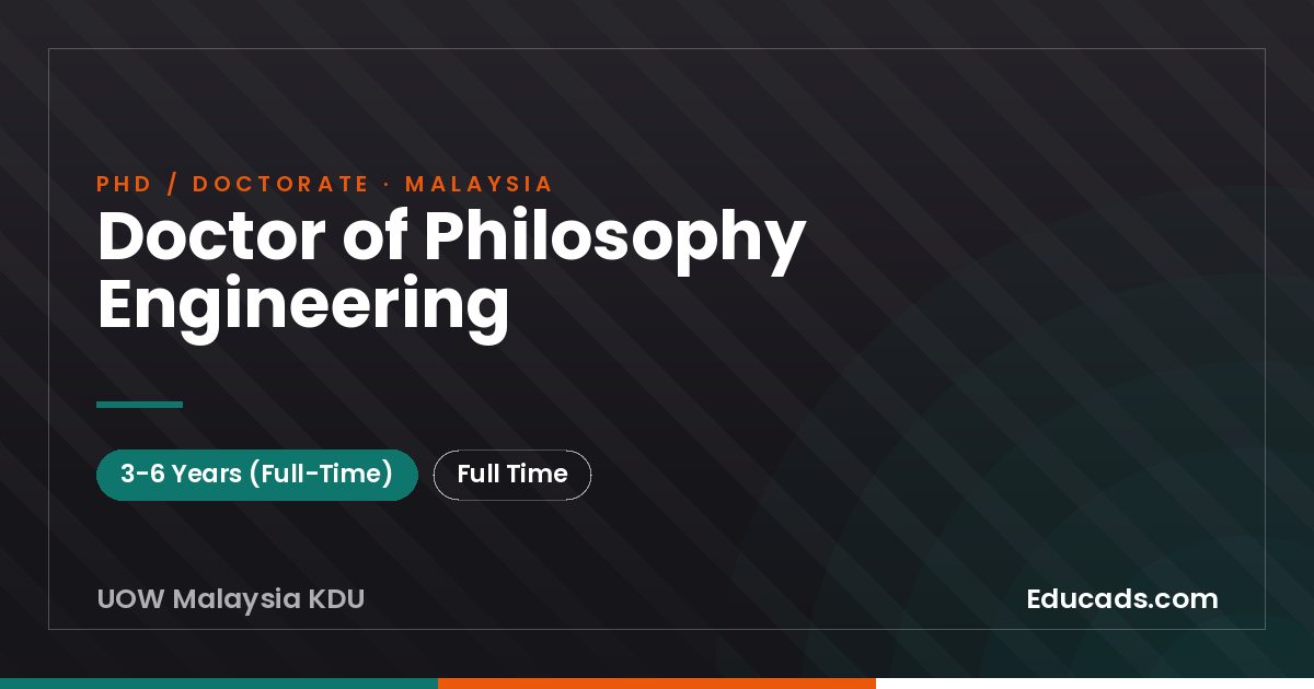 Doctor of Philosophy Engineering
