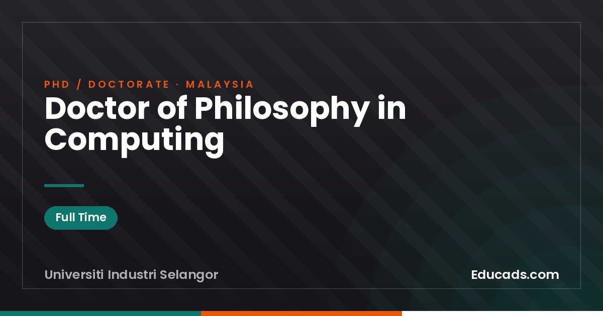 Doctor of Philosophy in Computing