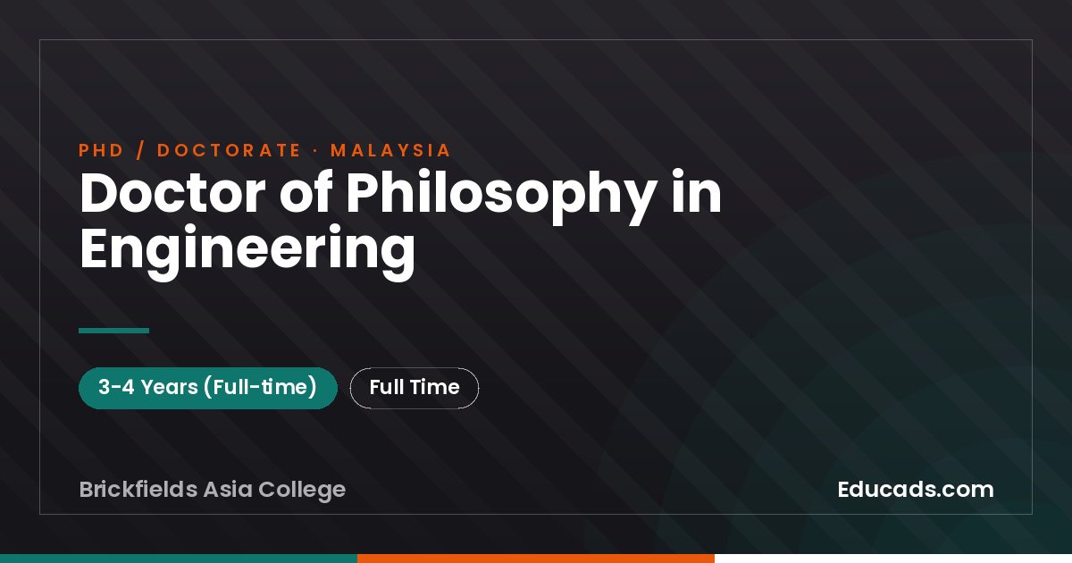 Doctor of Philosophy in Engineering