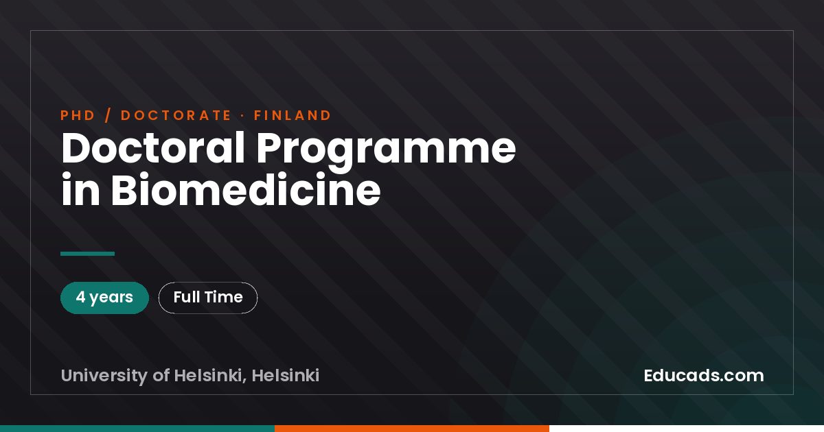 Doctoral Programme in Biomedicine