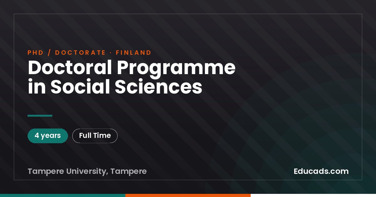 Doctoral Programme in Social Sciences