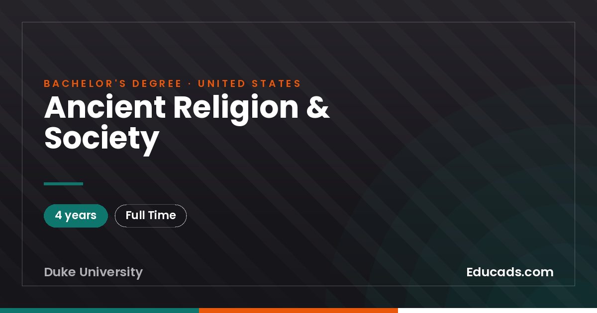 Ancient Religion & Society