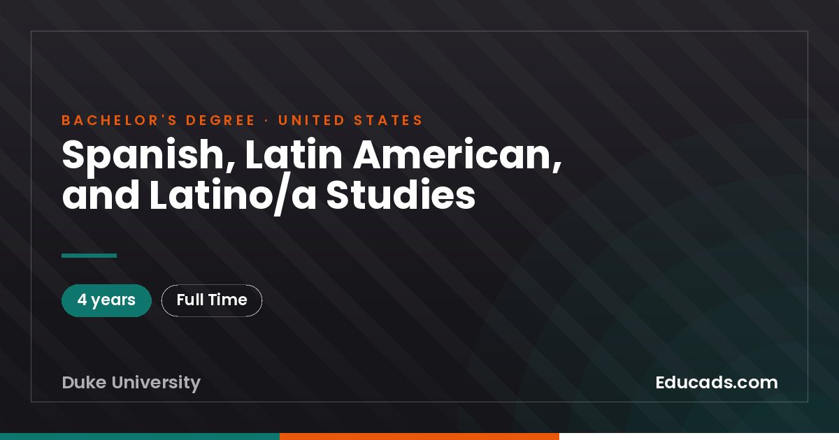 Spanish, Latin American, and Latino/a Studies