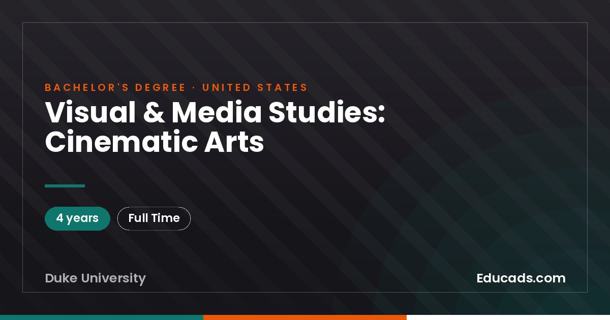 Visual & Media Studies: Cinematic Arts