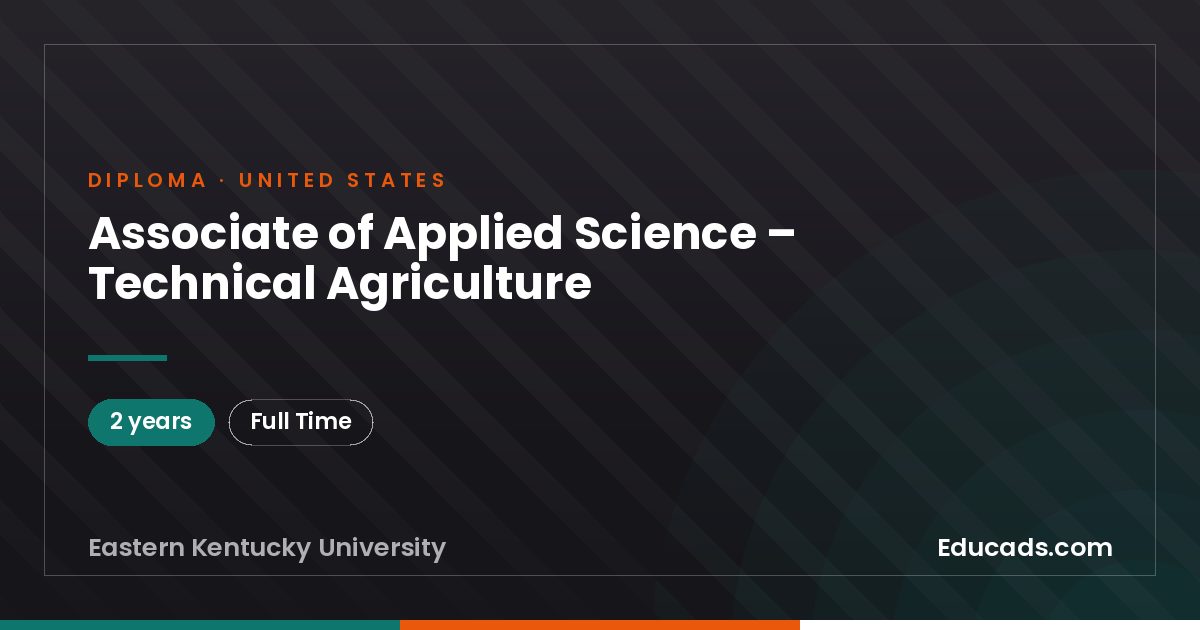 Associate of Applied Science – Technical Agriculture