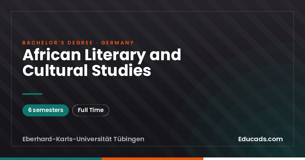 African Literary and Cultural Studies