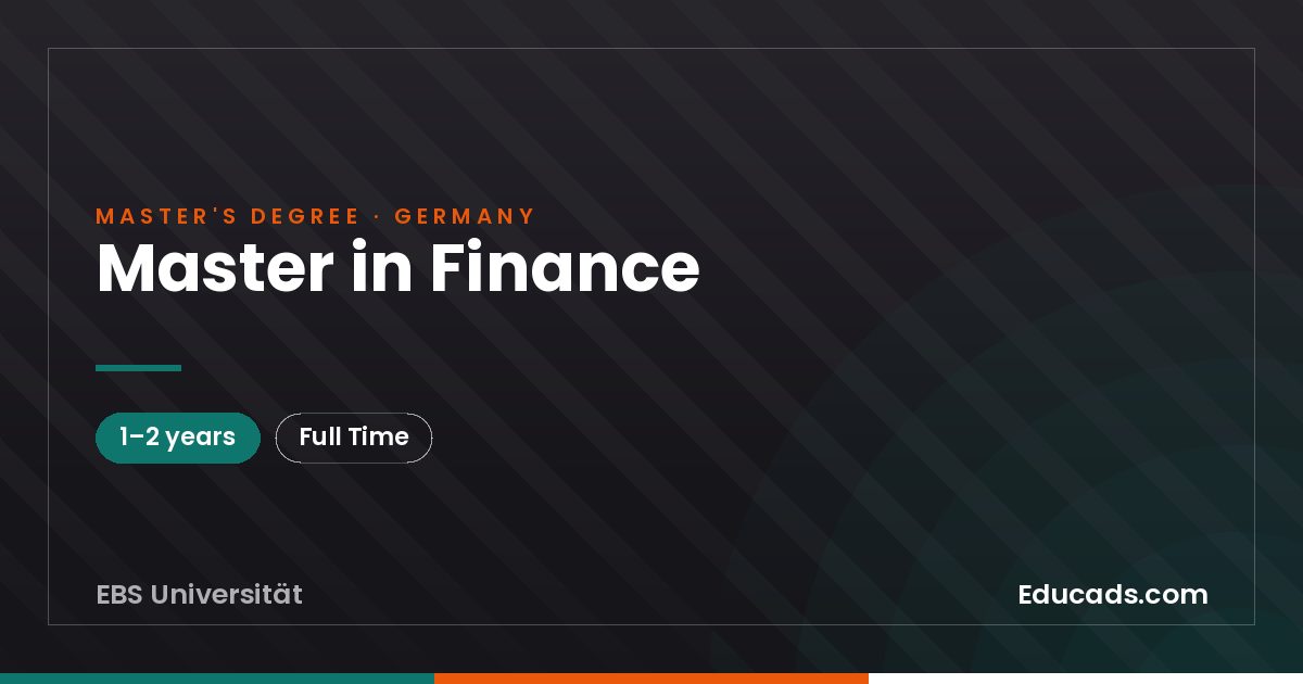 Master in Finance