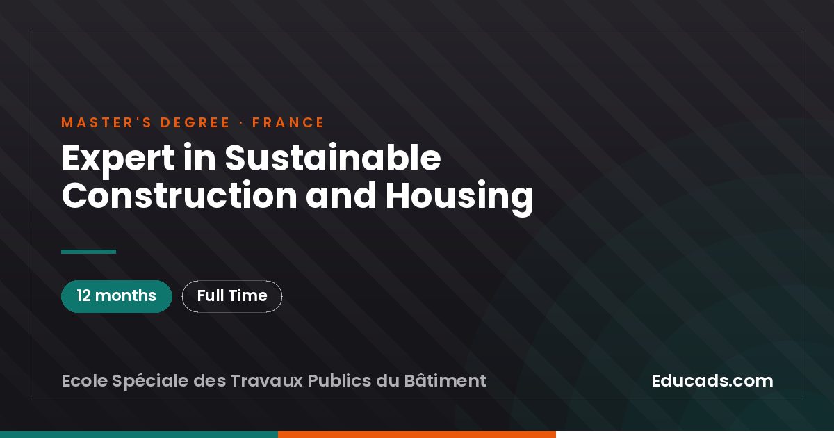 Expert in Sustainable Construction and Housing