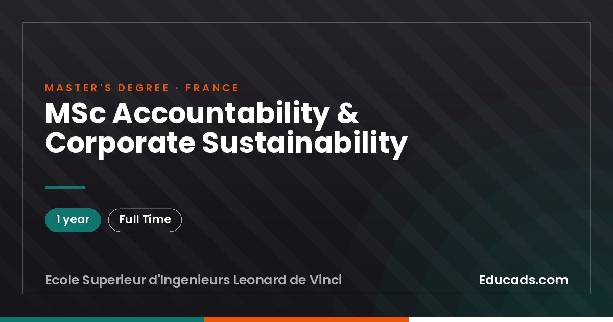 MSc Accountability & Corporate Sustainability