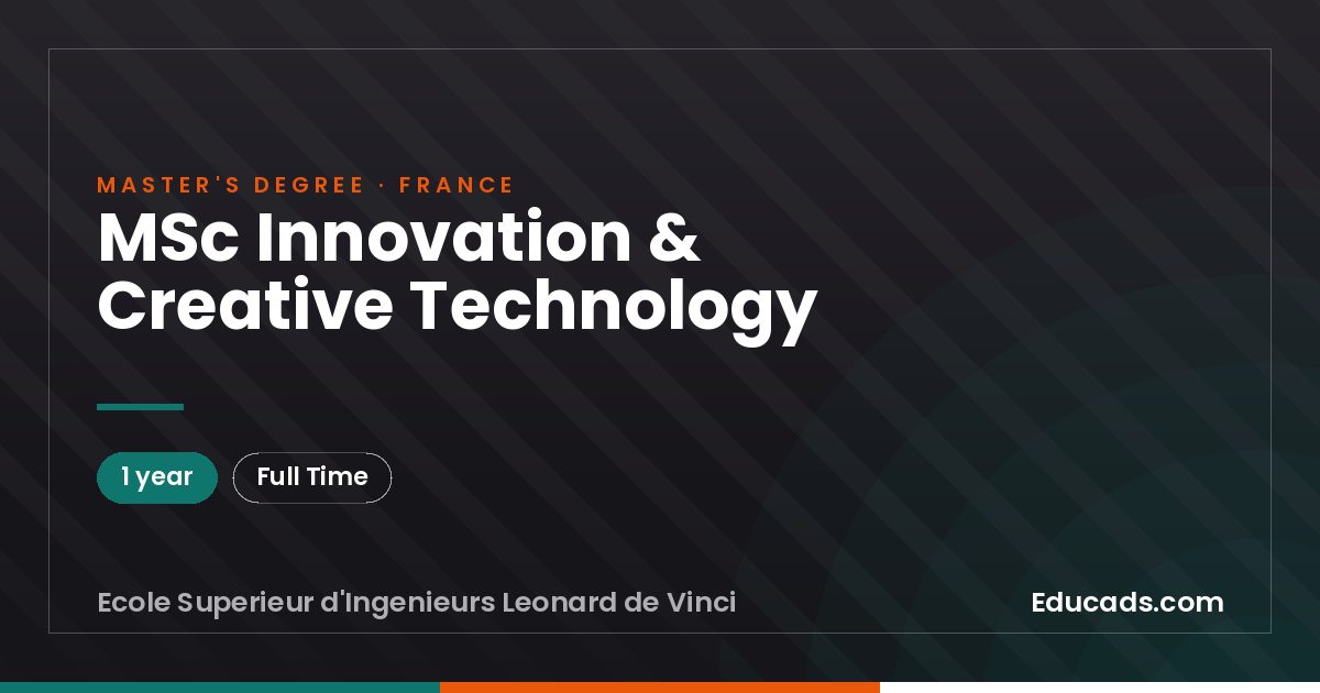 MSc Innovation & Creative Technology
