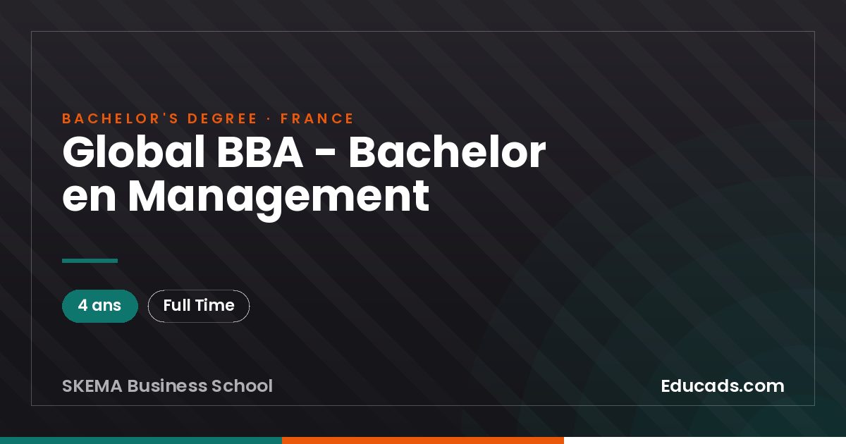 Global BBA - Bachelor en Management