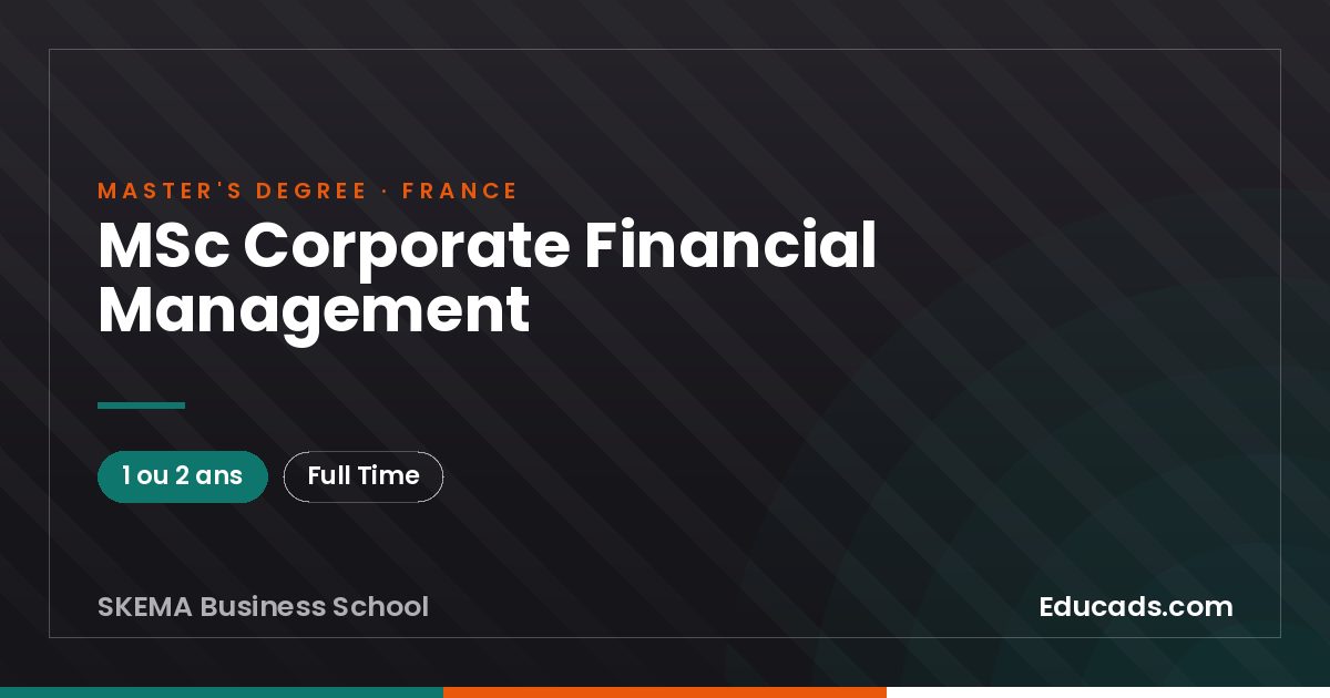 MSc Corporate Financial Management