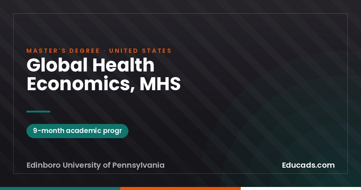 Global Health Economics, MHS