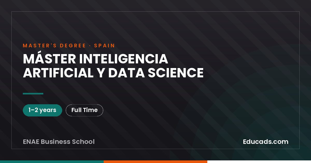 MÁSTER INTELIGENCIA ARTIFICIAL Y DATA SCIENCE