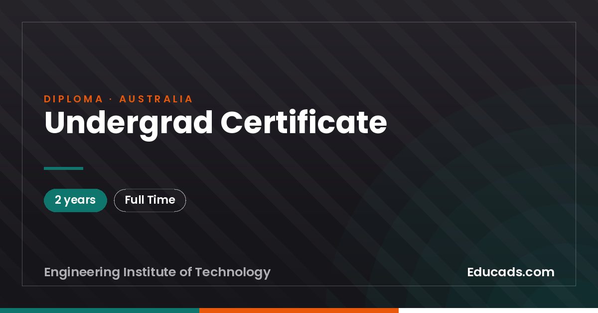 Undergrad Certificate