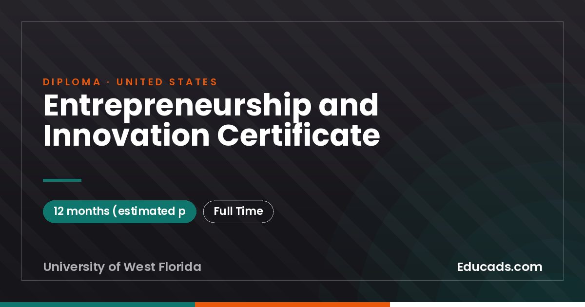 Entrepreneurship and Innovation Certificate