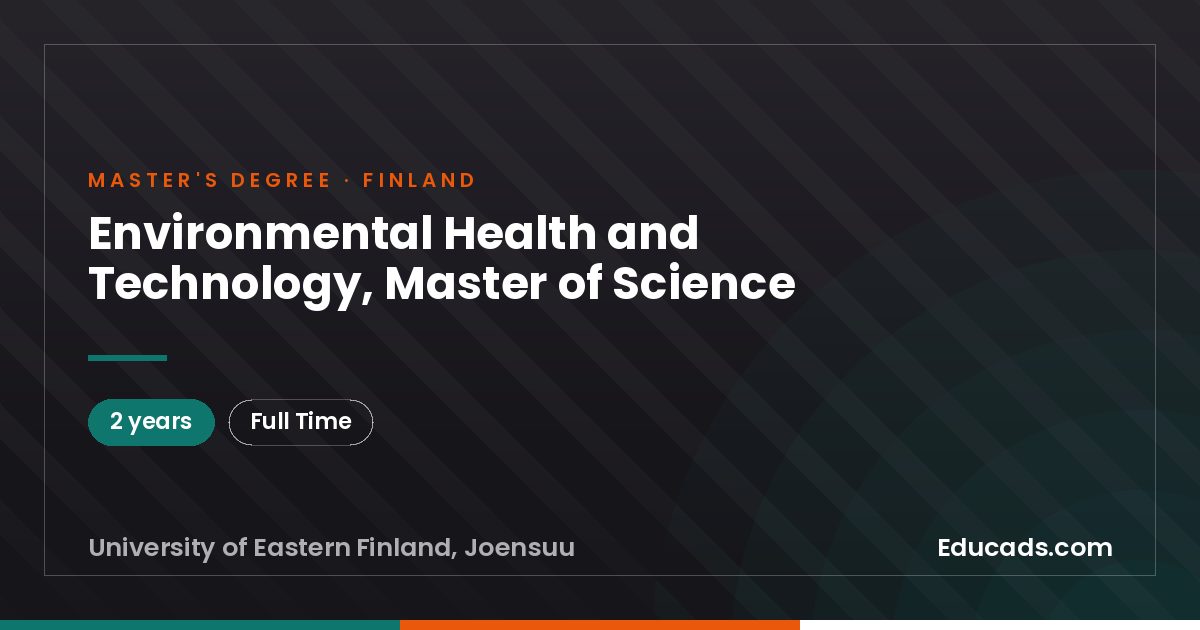 Environmental Health and Technology, Master of Science