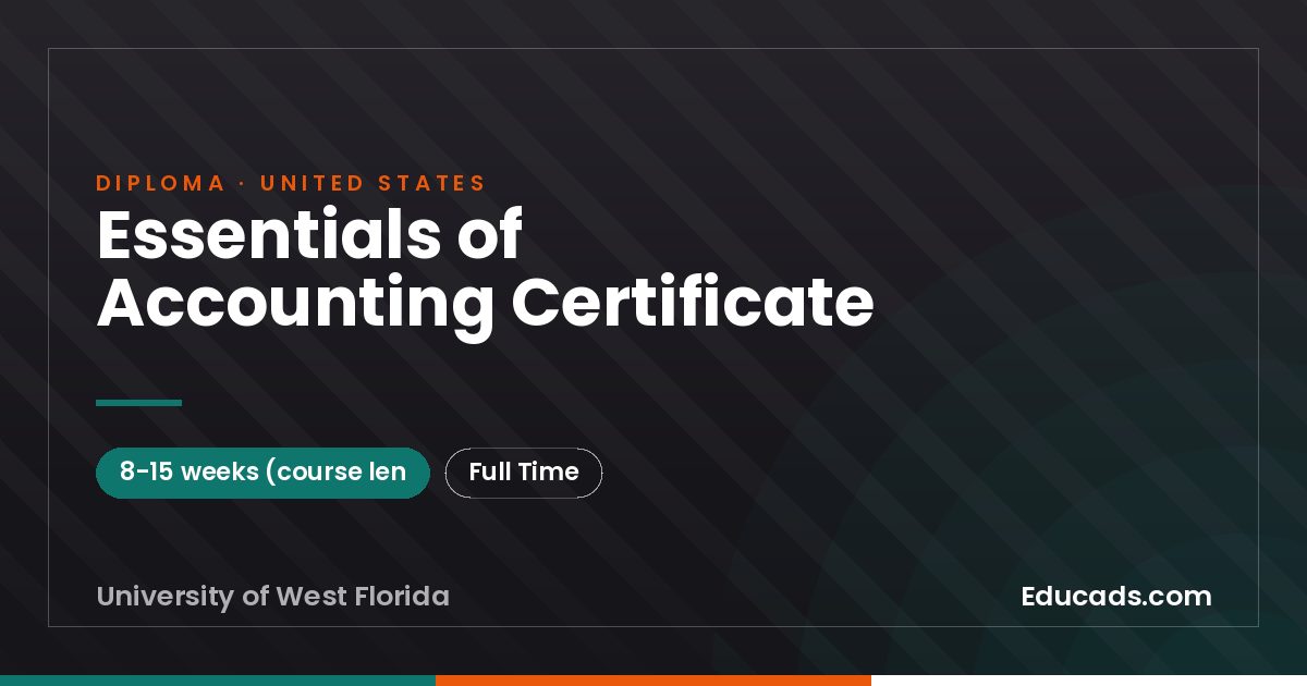 Essentials of Accounting Certificate
