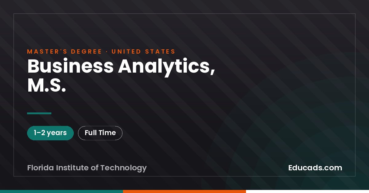 Business Analytics, M.S.
