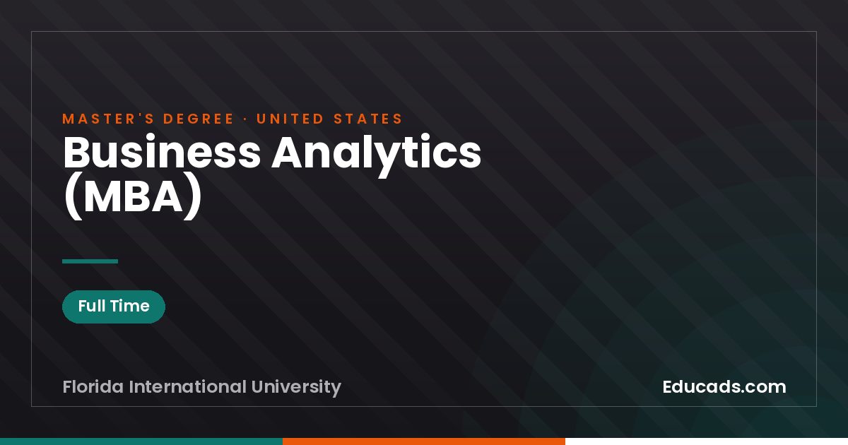 Business Analytics (MBA)
