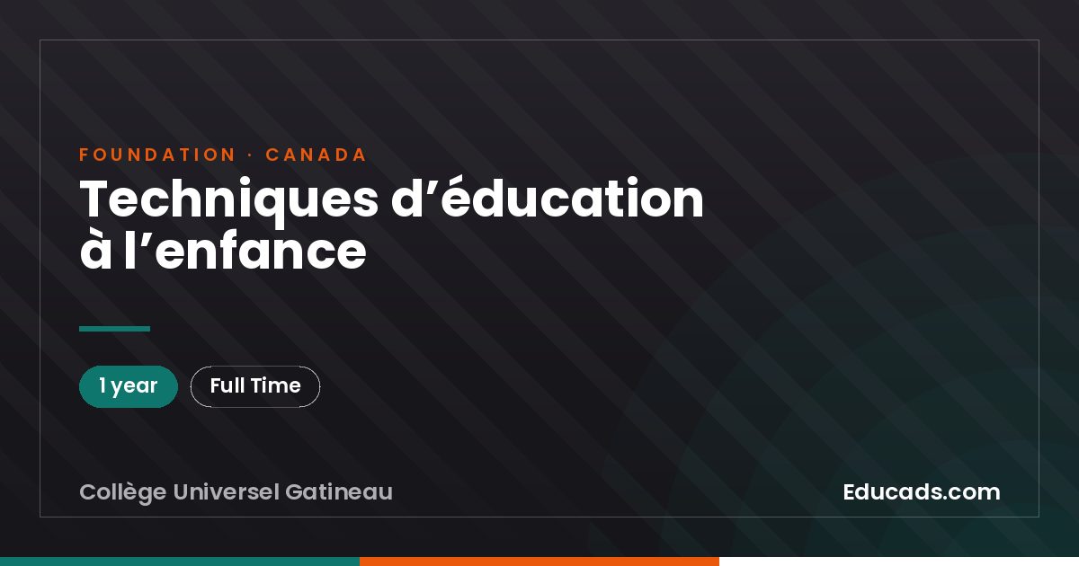 Techniques d’éducation à l’enfance