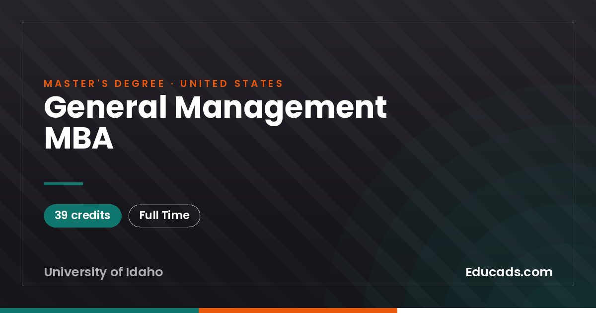 General Management MBA