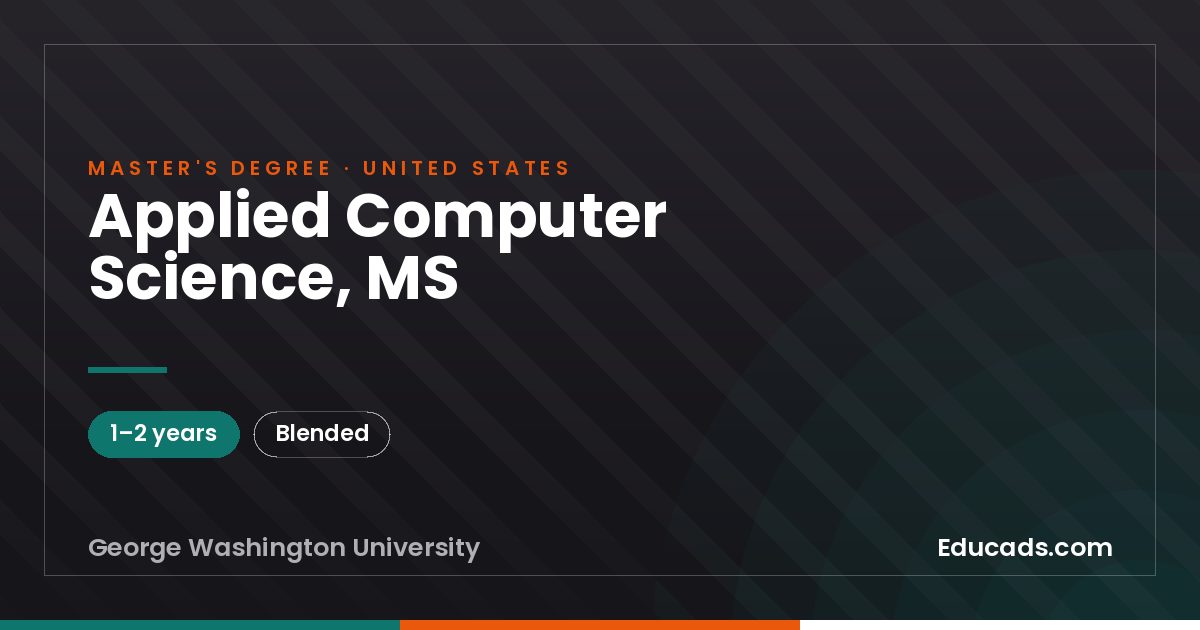 Applied Computer Science, MS