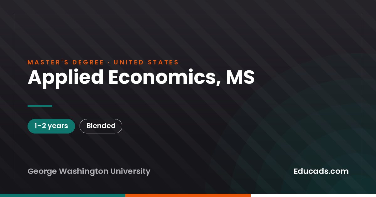 Applied Economics, MS