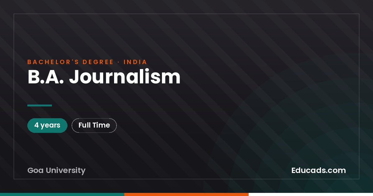B.A. Journalism