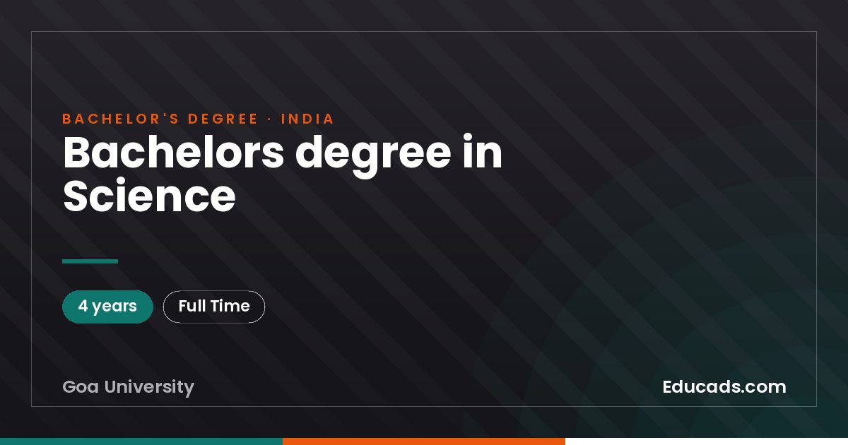 Bachelors degree in Science